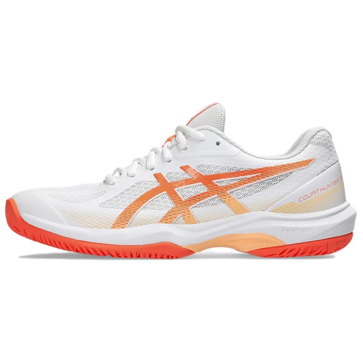 ASICS COURT HUNTER FF Mesh Cushioning Abrasion Resistant Breathable Low top Badminton Shoes Women’s Orange White