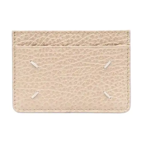 Maison Margiela Calfskin Wallet Card Holder Card Holder Men's Beige