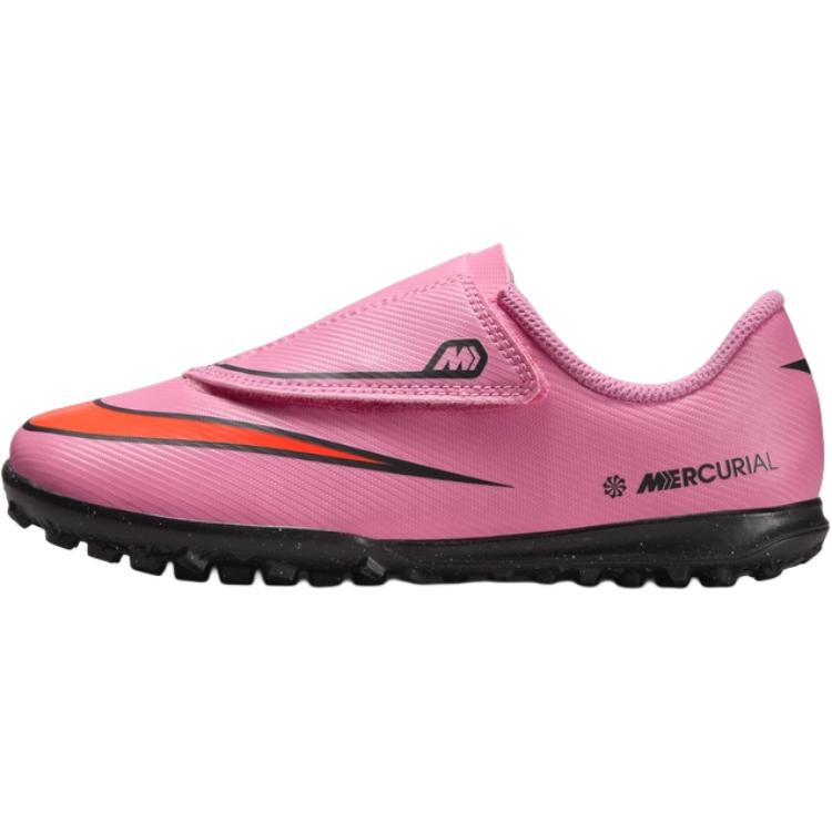 Nike Mercurial Series VAPOR 16 Comfortable and Versatile Children's Football Shoes Rose Red Children's Style