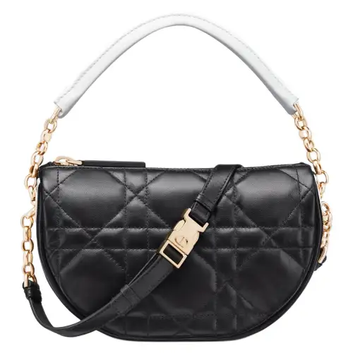 DIOR VibeDIOR HOBO Sheepskin HOBO Bag, Shoulder Handbag Small Women's Black