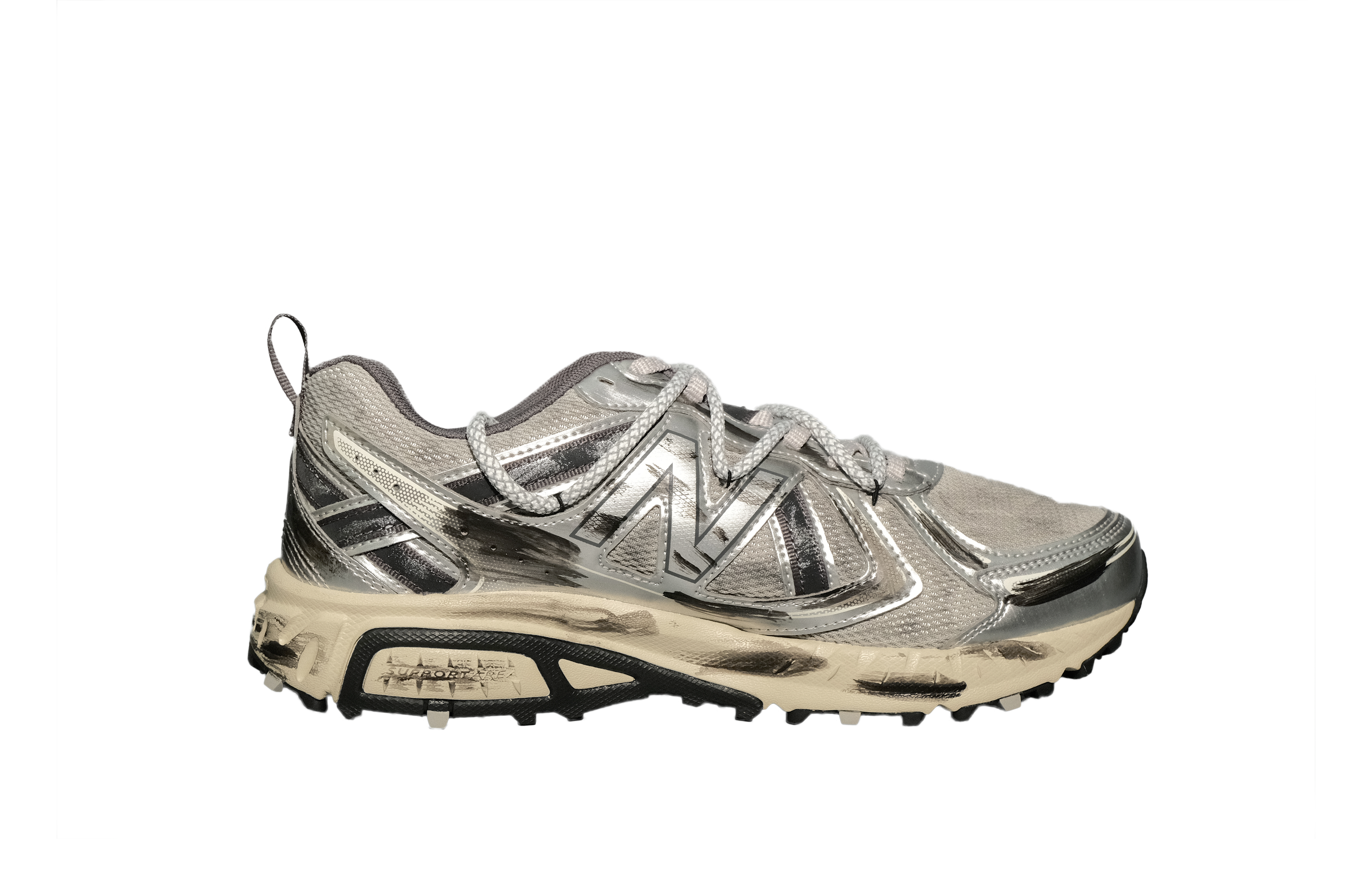 New Balance NB 410 V5 Low top Running Shoes Unisex Silver Black