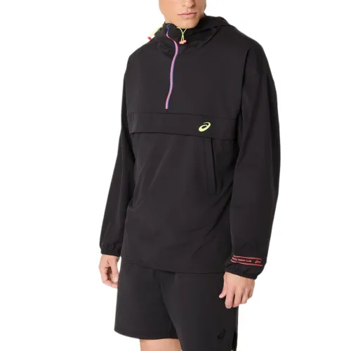 ASICS Jackets Unisex Black Hooded Moderate Other