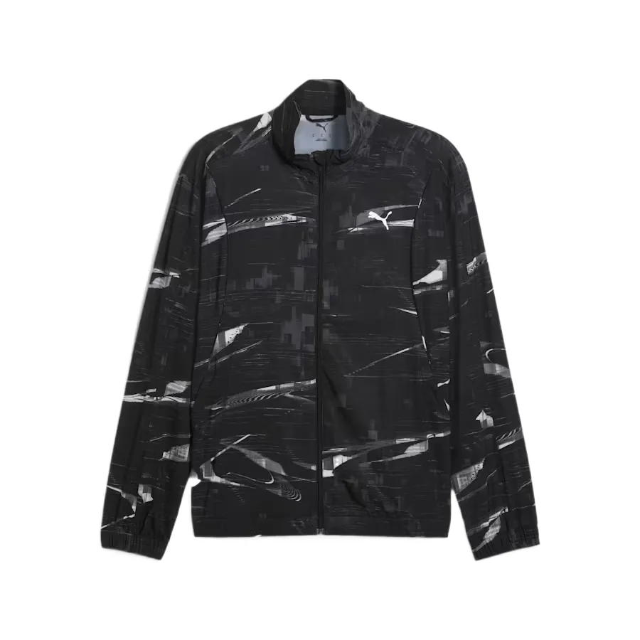PUMA RUN VELOCITY Jackets Men's Black Stand Collar Moderate