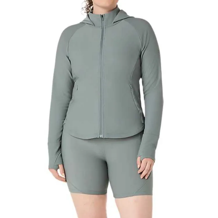 ASICS Women's Jackets Women's Green Hooded Moderate Other