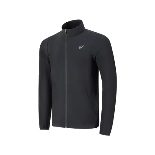 ASICS Jackets Men's Black Stand Collar Moderate Other
