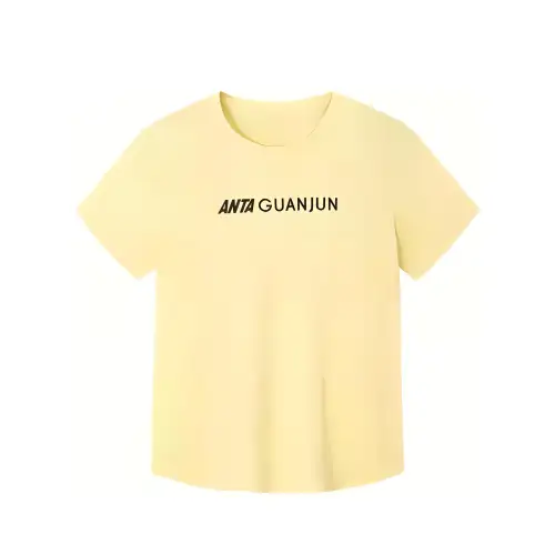 Anta T Shirt Women's Beige Satin