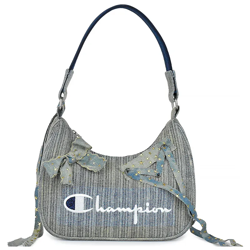 Champion Fabric Underarm Handbag Small Unisex Blue