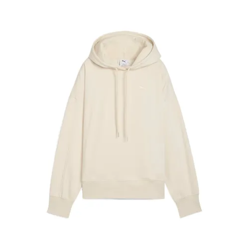 PUMA HER Sweatshirts Women's Light Khaki Hooded Moderate