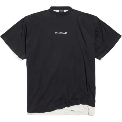 Balenciaga Back Double Faded T Shirt