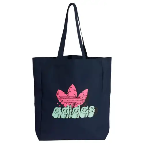 Adidas Originals Adidas Polyester Tote Bag, Shopping Bag, Handbag, Shoulder Bag Regular Unisex Blue