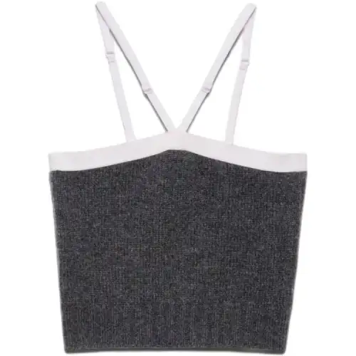 Prada adjustable ribbed-knit top
