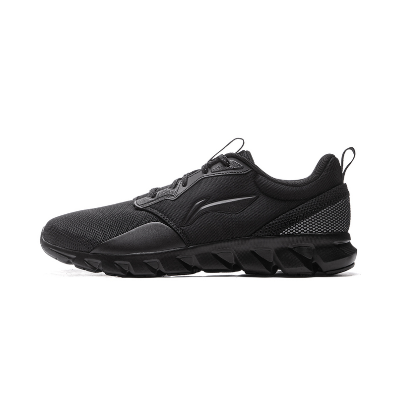 Li Ning Cushioning, Wear Resistant Low top Casual Running Shoes Men’s Black