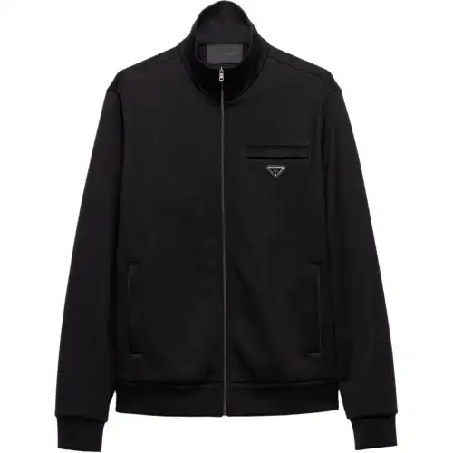 Prada logo zip-closure jacket