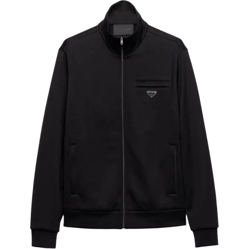 Prada logo zip-closure jacket