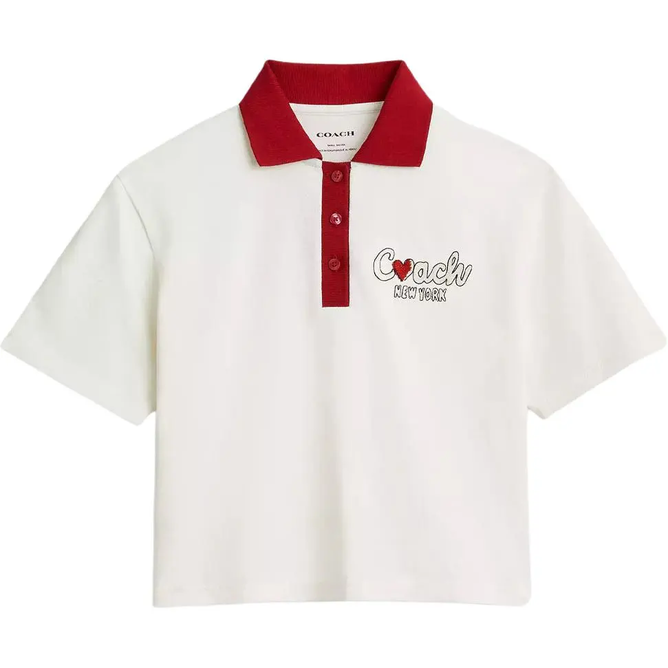 COACH Polo Shirts Women's White Moderate
