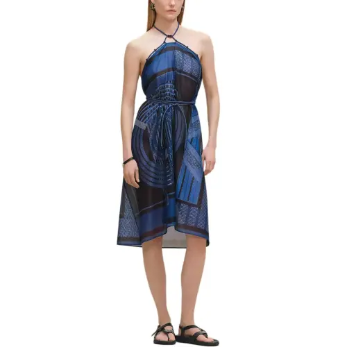 HERMES Shawls Women's Ink Blue Moderate