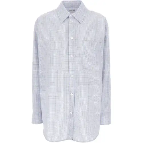 Bottega Veneta Checked Buttoned Shirt
