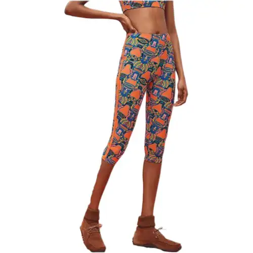 HERMES Casual Pants Women's Blue Moderate Slim Fit Pants