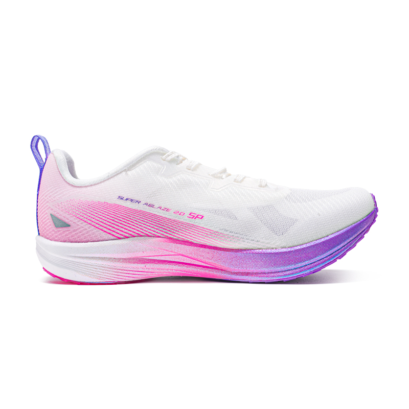 VICTORY LIGHT Low top Carbon Plate Physical Fitness Test & Exam Running Shoes Unisex White Pink