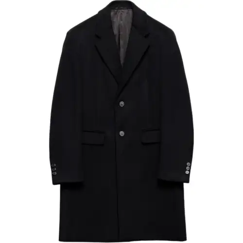 Prada notch-lapel wool coat