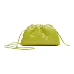 Bottega Veneta Sheepskin Handbag, Shoulder Bag Mini Women's Kiwi Green