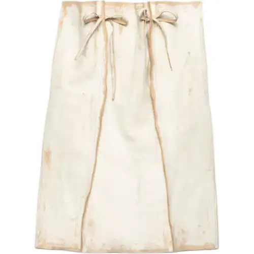 Prada leather skirt