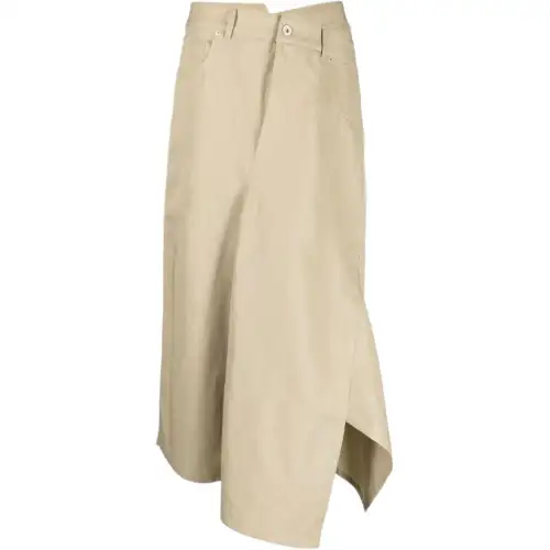 LOEWE Casual Long Skirts Women's Light Brown Moderate Long Other