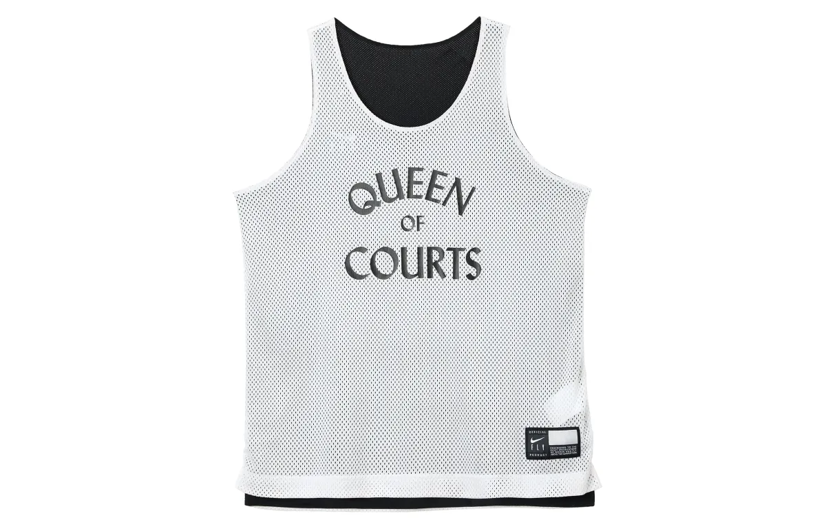 Nike Sleeveless Sports Shirts Women's White Moderate Straight Fit