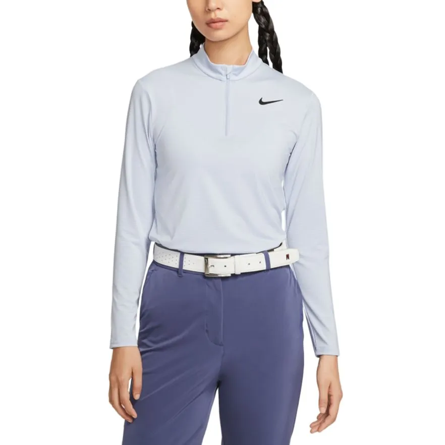 Nike Victory T-Shirts Women's 057 Phantom/Black Half-open Collar Moderate