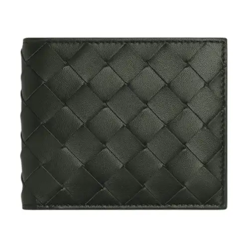 Bottega Veneta Cow Leather Wallet Small Men's Dark Green