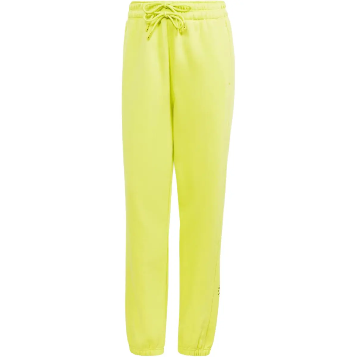 Adidas X Stella McCartney Knitted Sweatpants Women's Bright Neon Green Moderate Cuffed Pants