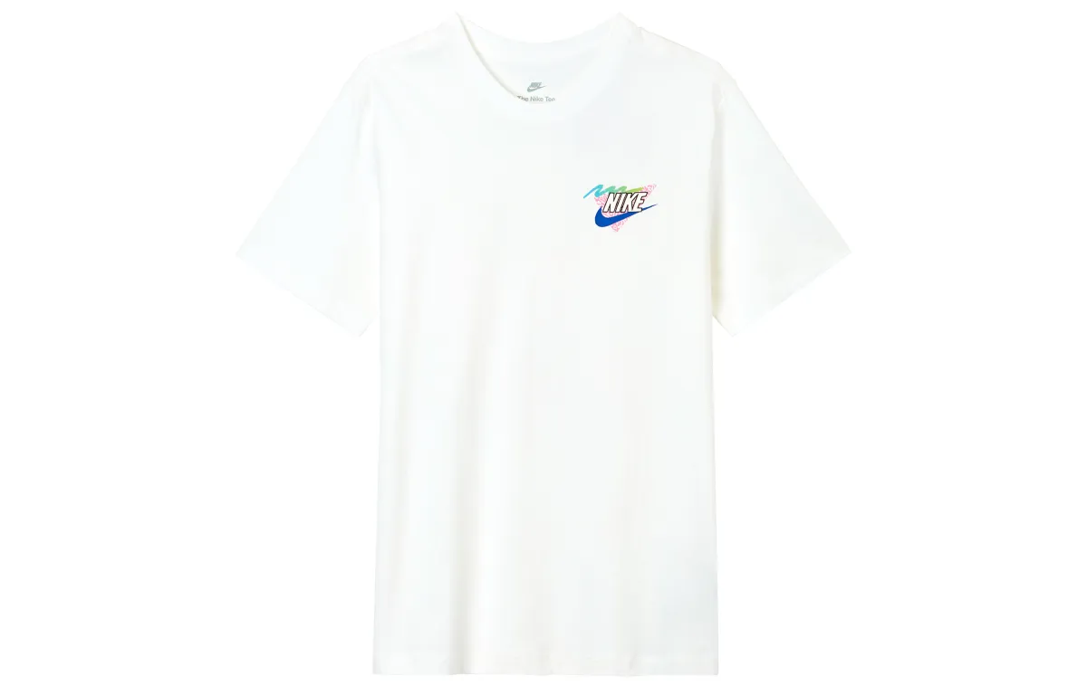 Nike T-Shirts Men's White Crew Neck Moderate