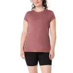 ASICS T Shirts Women's Pink Umber Crew Neck