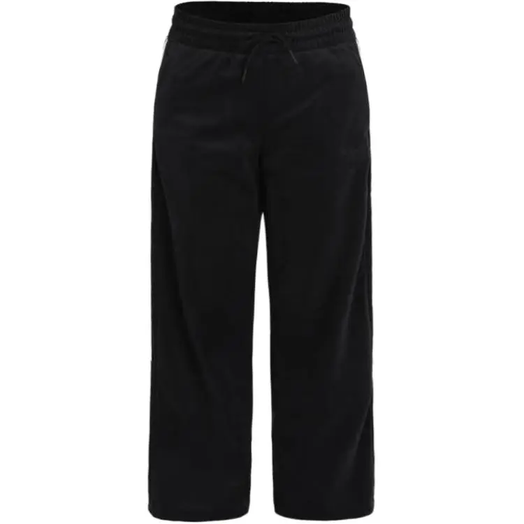Adidas Knitted Sweatpants Women's Black Moderate Straight Fit Pants