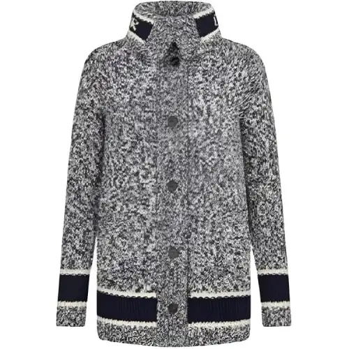 DIOR Cashmere Sweaters Women's Gray Lapel Moderate