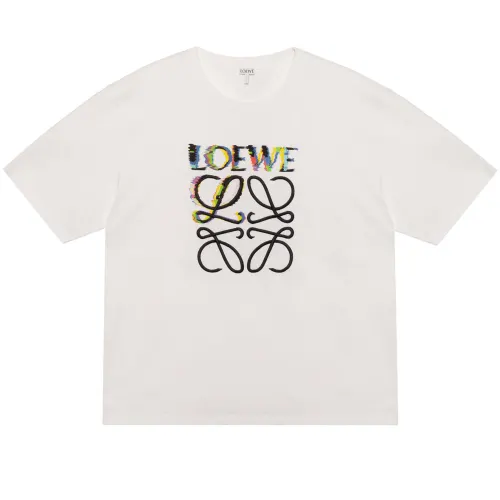 LOEWE Glitch Print T Shirt Men's White