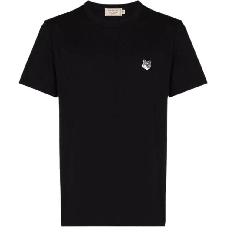 Мужская футболка Maison Kitsune SS22 LogoT (черная)