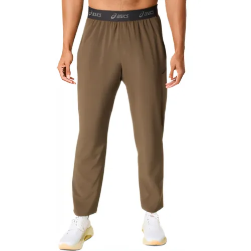 ASICS Casual Pants Men's Brownstone Color Moderate Straight Fit Pants