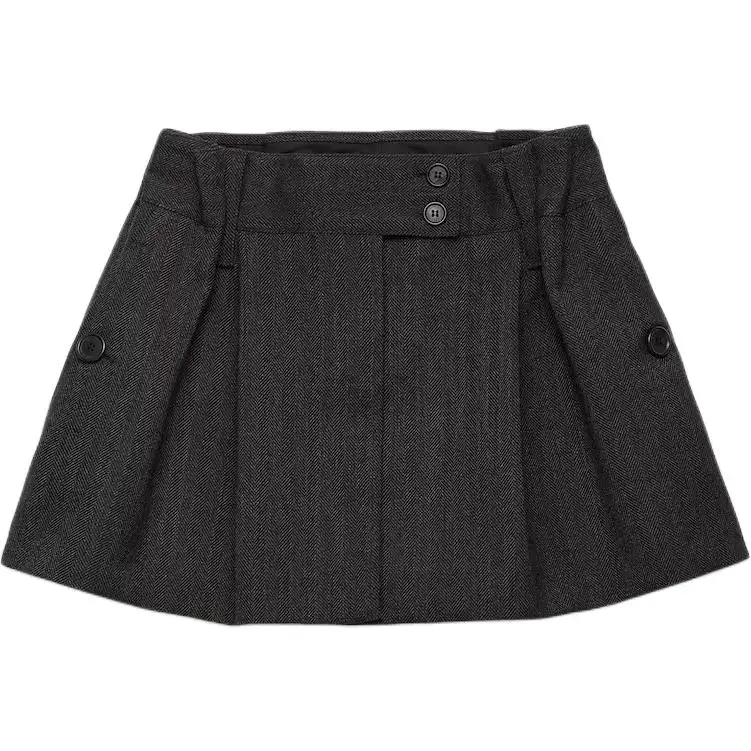 Prada chevron-pattern pleated mini skirt