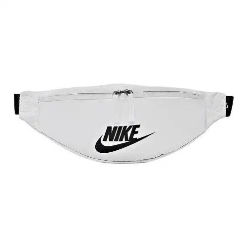 Nike Heritage Polyester Crossbody Bag, Sling Bag, Fanny Pack Unisex White
