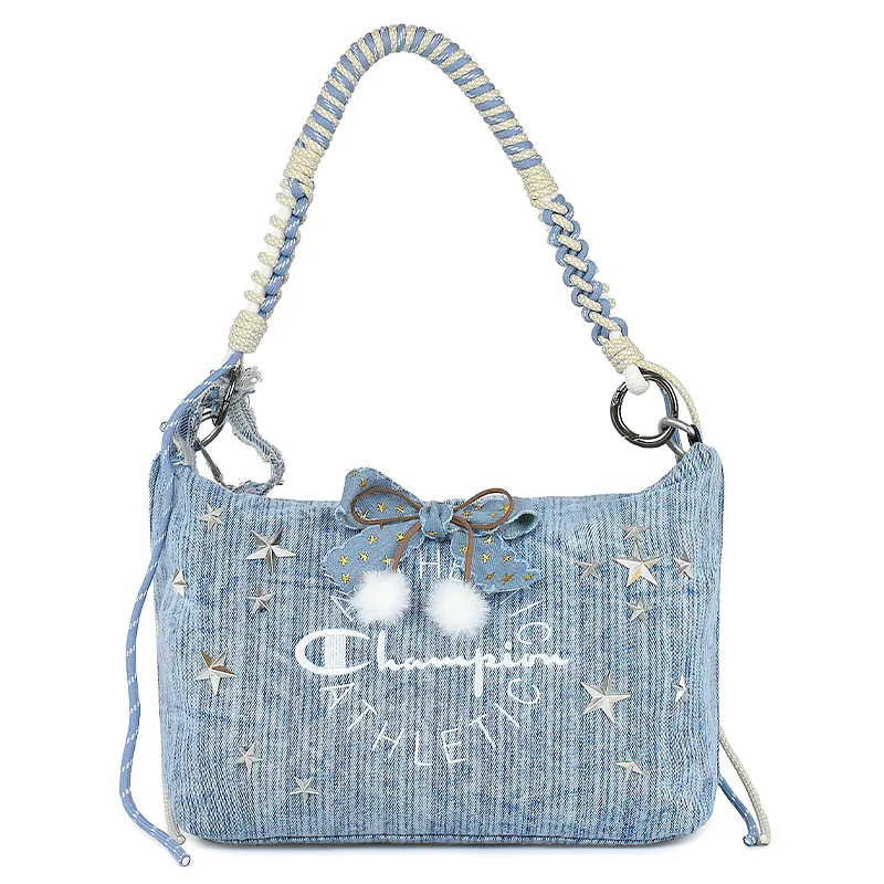 Champion Fabric Shoulder Bag Unisex Blue