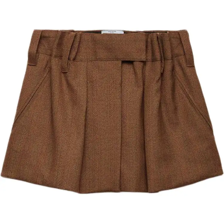 Prada elastic-waistband mini skirt