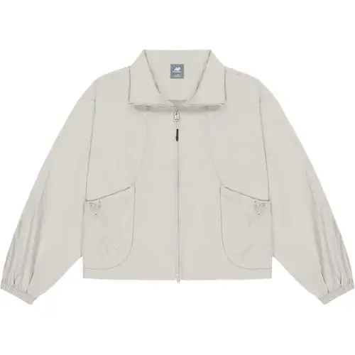 New Balance Jackets Women's Khaki Lapel Moderate Other