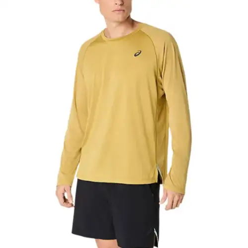 ASICS T Shirts Men's Lemon Grass Crew Neck