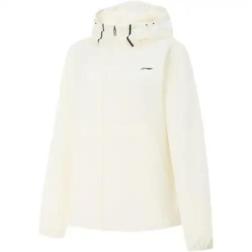 Li Ning Jackets Women's White Hooded Moderate Other