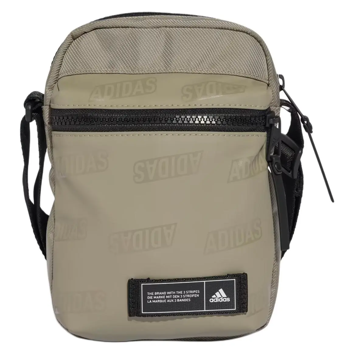 Adidas Recycled Polyester Shoulder Bag Unisex Olive Green