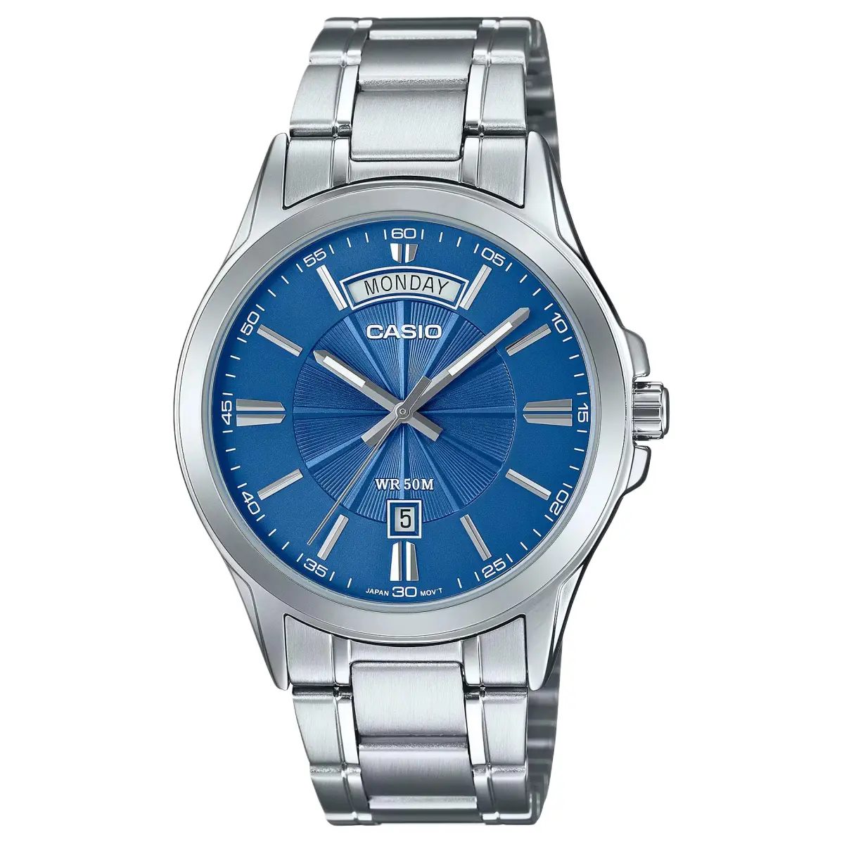CASIO G SHOCK Quartz Movement Stainless Steel Strap Watch Men's Watches Blue Dial