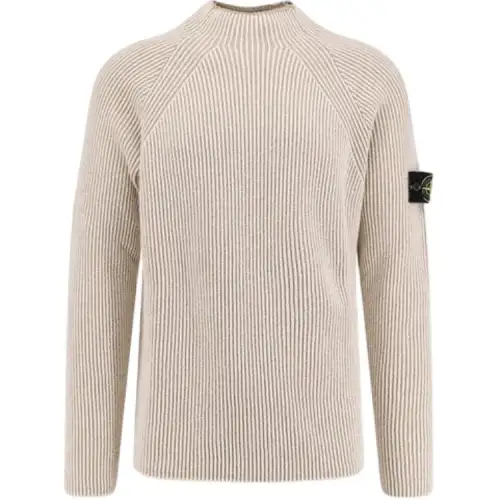 STONE ISLAND Logo Patch Crewneck Jumper