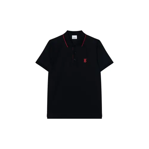 Burberry Monogram Motif Piqué Cotton Polo Shirt