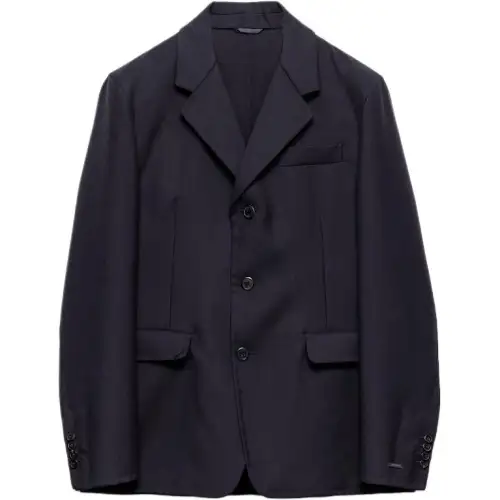 Prada notched-lapels three-button jacket